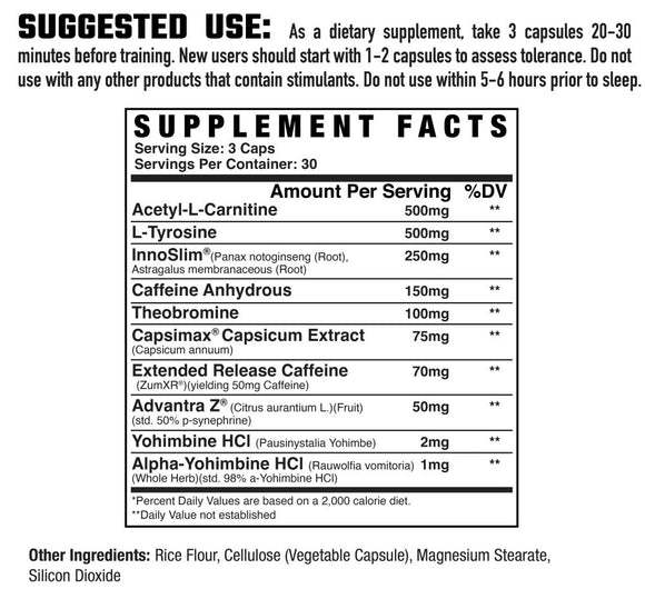 Axe & Sledge Fyred Fat Burner 90 Capsules|Lowcostvitamin.com|Fat Burner