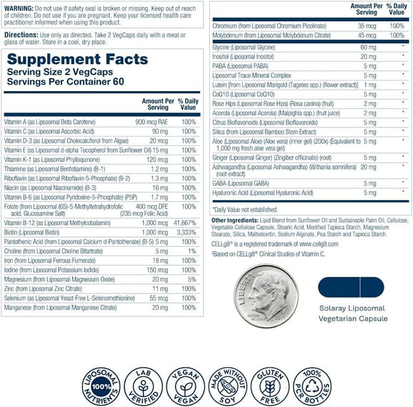 Solaray Liposomal Multivitamin Womens