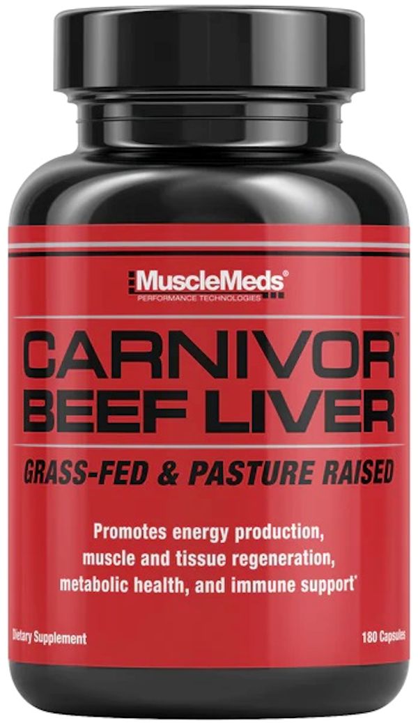 MuscleMeds Carnivor Beef Liver Grass-Fed|Lowcostvitamin.com