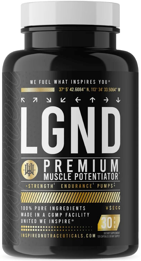 Inspired Nutraceuticals LGND 120 Caps Plant-Based Anabolic|Lowcostvitamin.com