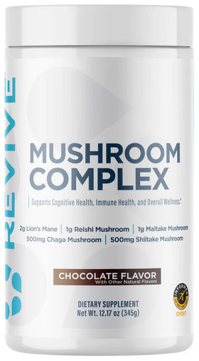 Revive Mushroom Complex Chocolate - 30 Servings|Lowcostvitamin.com|Immune Health