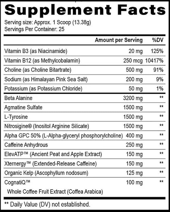 Black Magic Villain High Stimulant Pre-Workout 25 Servings|Lowcostvitamin.com|Pre-Workout