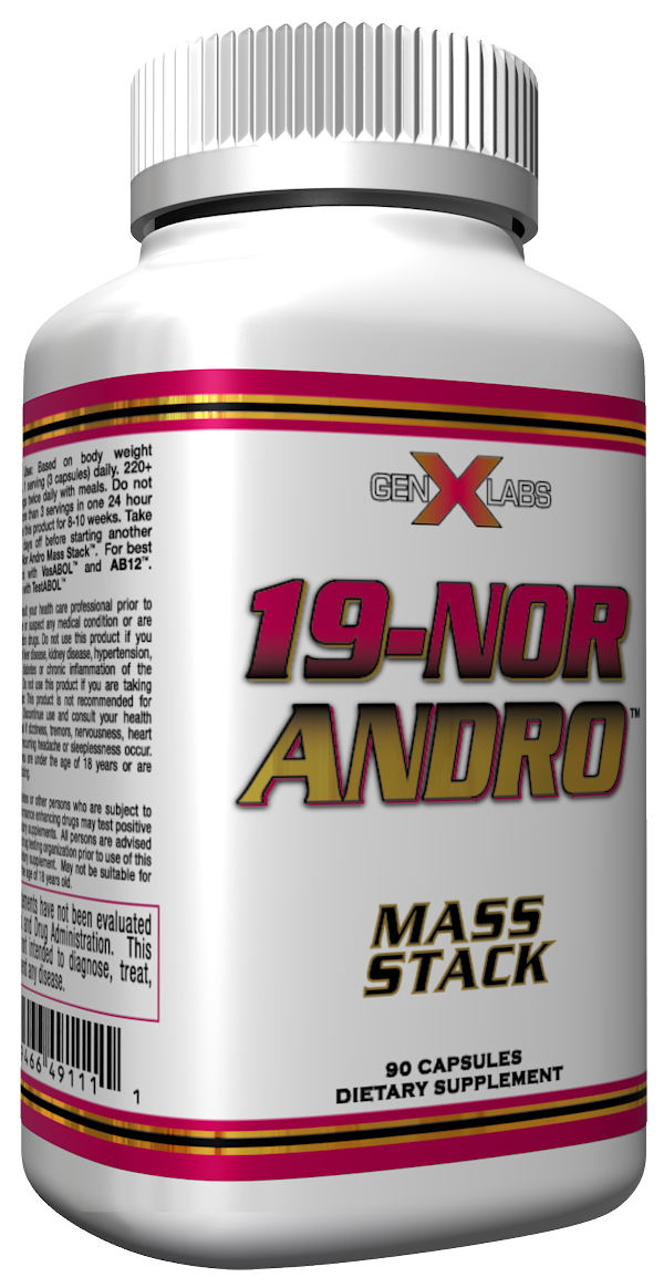 GenXLabs 19-Nor Andro 90 Capsules Muscle Mass|Lowcostvitamin.com