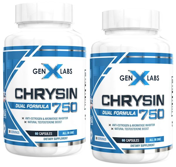 GenXLabs Chrysin 750 Double pak|Lowcostvitamin.com