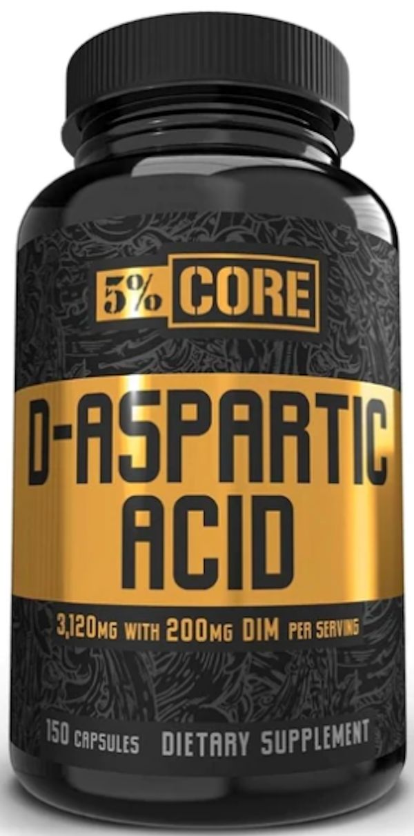 5% Core D-Aspartic Acid w/ DIM 150 Capsules|Lowcostvitamin.com
