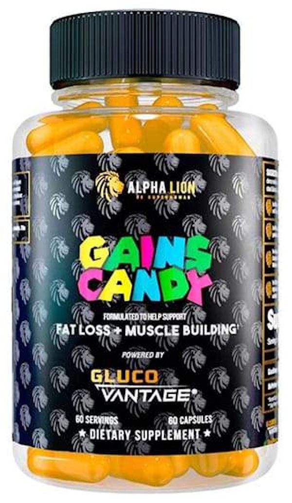 Alpha Lion Gains Candy GlucoVantage Fat Loss-Muscle Building Lowcostvitamin.com