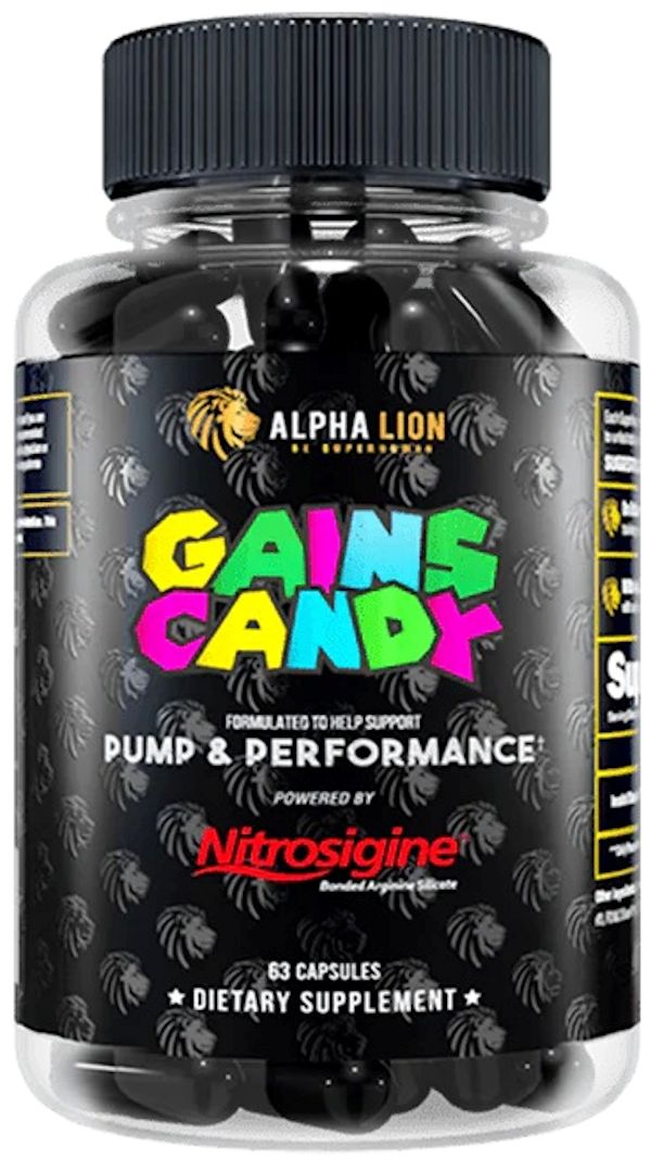 Alpha Lion Gains Candy Nitrosigine Pump & Performance|Lowcostvitamin.com