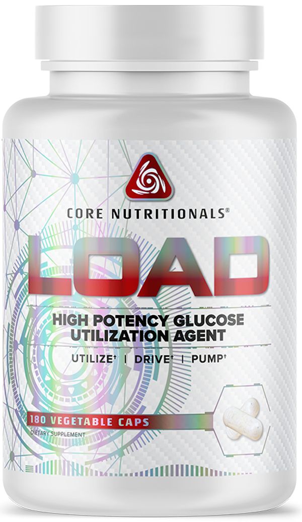 Core Nutritionals Load High Potency Glucose Agent 180 Capsules|Lowcostvitamin.com
