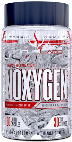 Purus Labs NOXygen Liquid Capsules.|Lowcostvitamin.com|Muscle Pumps