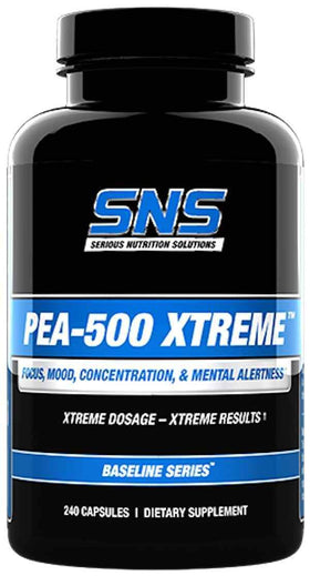 Serious Nutrition Solutions SNS PEA-500 Xtreme 240 caps|Lowcostvitamin.com|Phenylethylamine