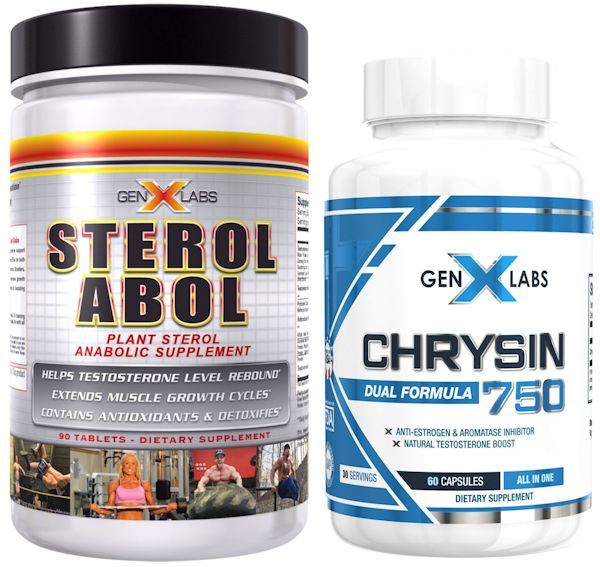 GenXLabs Off Cycle Support SterolAbol and Chrysin 750Lowcostvitamin.com