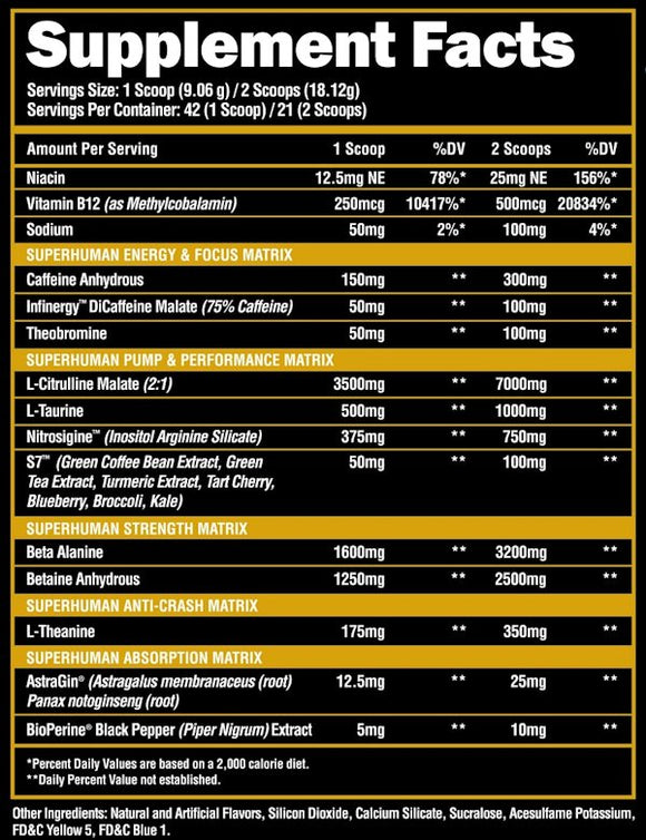 Alpha Lion SuperHuman Pre|Lowcostvitamin.com|Pre-Workout