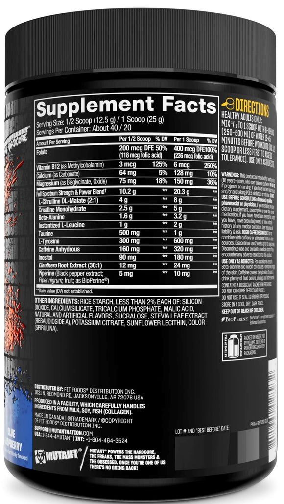 Mutant All-In Pre Workout