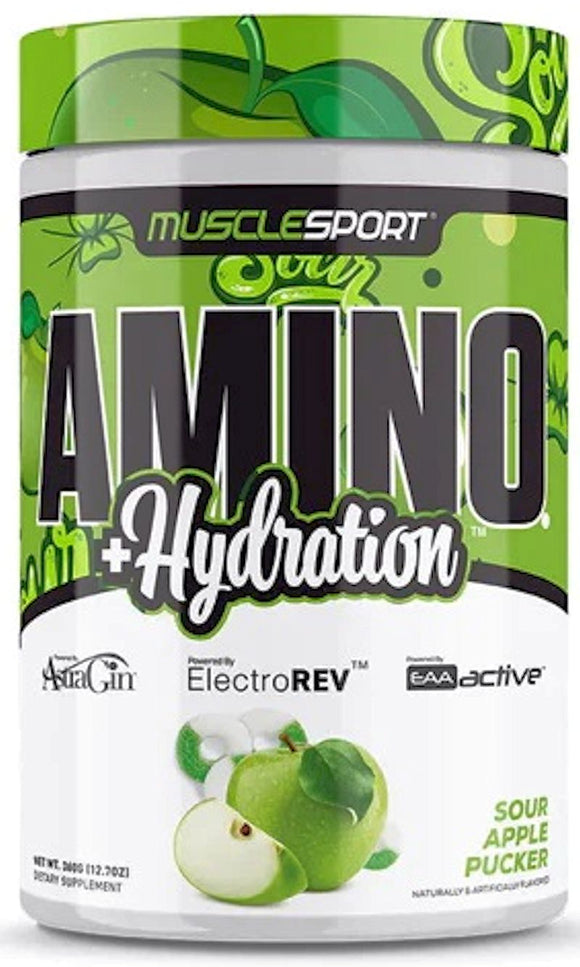 MuscleSport Amino+ Hydration – Pineapple Pucker|Lowcostvitamin.com|Amino Acids
