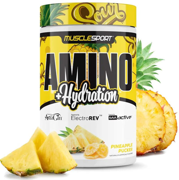 MuscleSport Amino+ Hydration – Sour Apple|Lowcostvitamin.com|Amino Acids