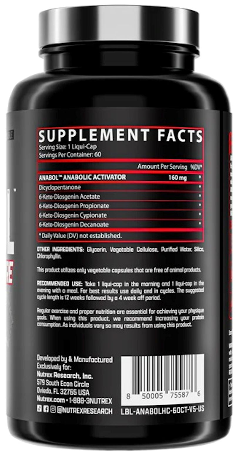 Nutrex Anabol Hardcore Anabolic fact
