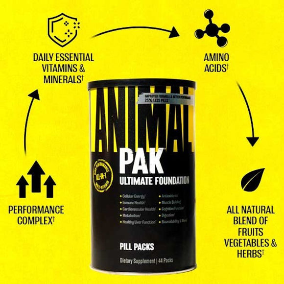 Universal Nutrition Animal Pak 44 Packet|Lowcostvitamin.com|Multi Vitamin