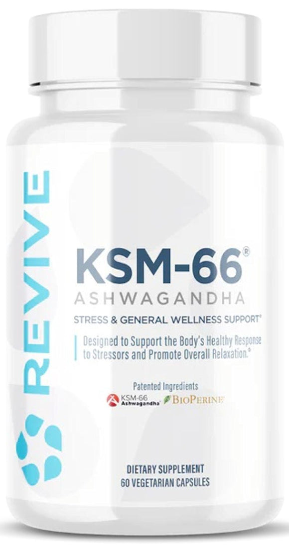 Revive Ashwagandha KSM-66 Veg Caps|Lowcostvitamin.com|Stress