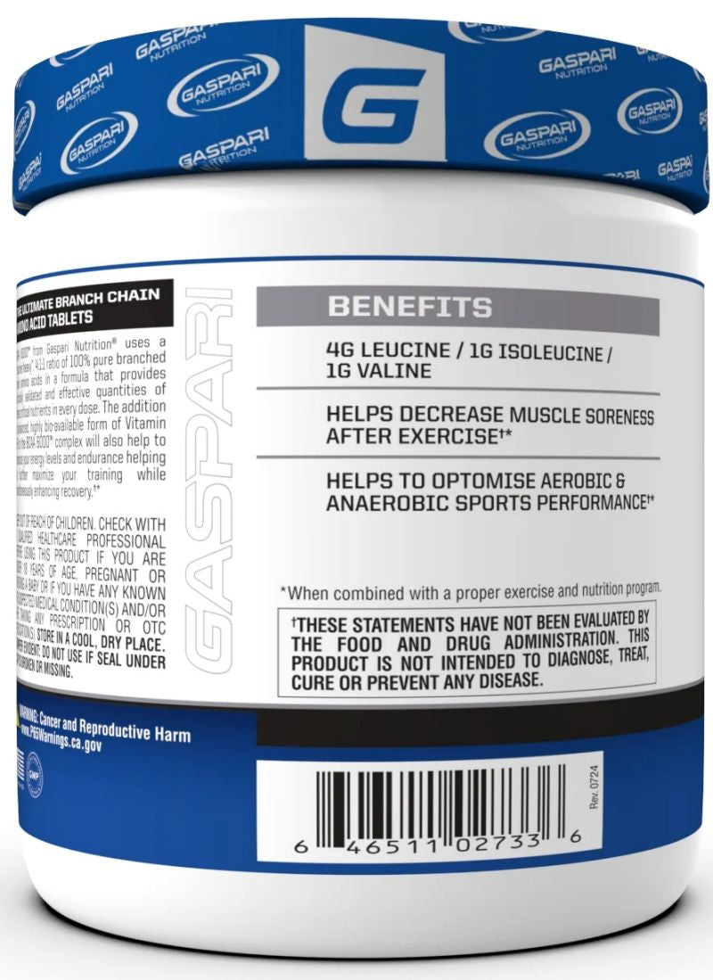 Gaspari Nutrition BCAA 6000 180 tabs.4:1:1 ratio