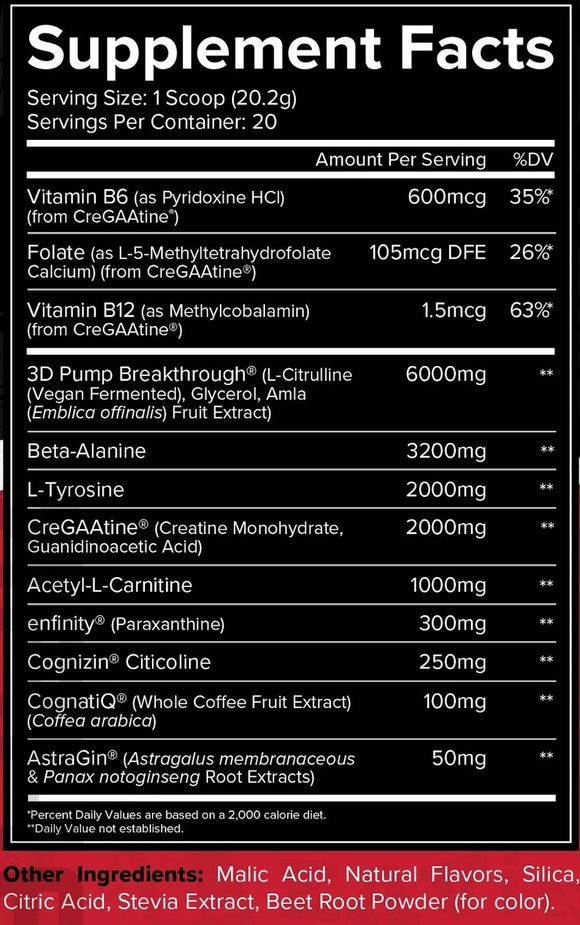Unmatched Supps BH2K Pre Workout|Lowcostvitamin.com|pre workout