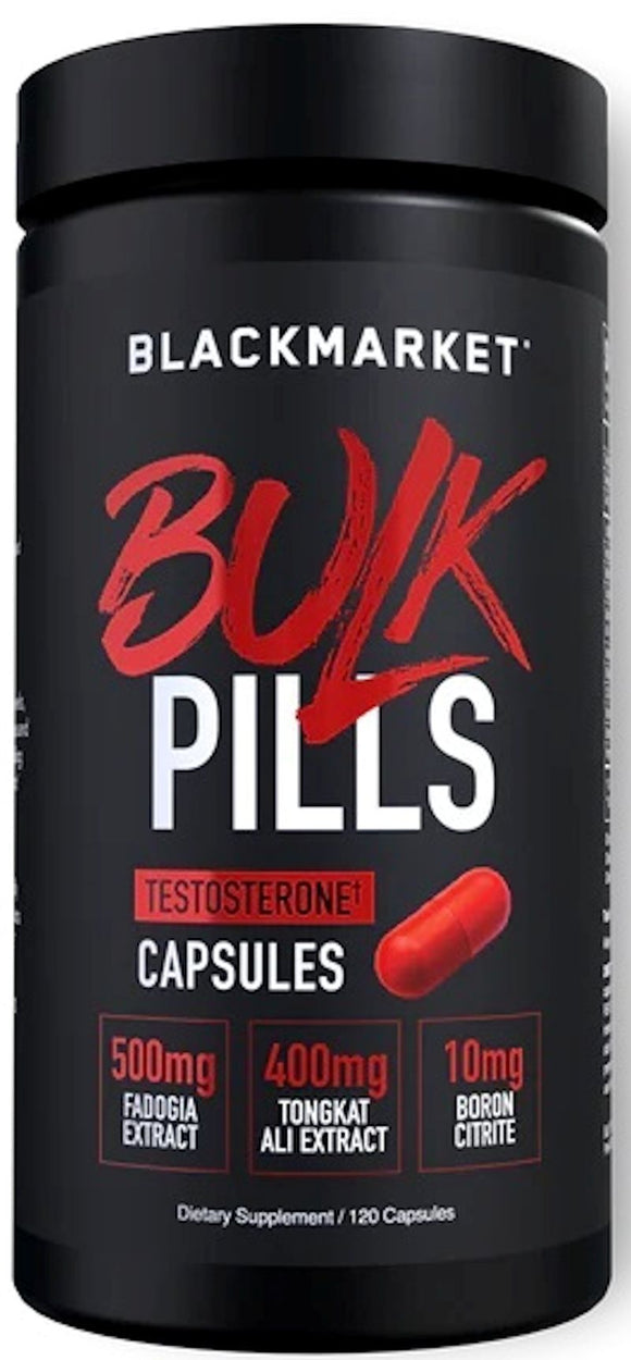 BlackMarket Bulk Pills 120 Capsules|Lowcostvitamin.com|Test Booster