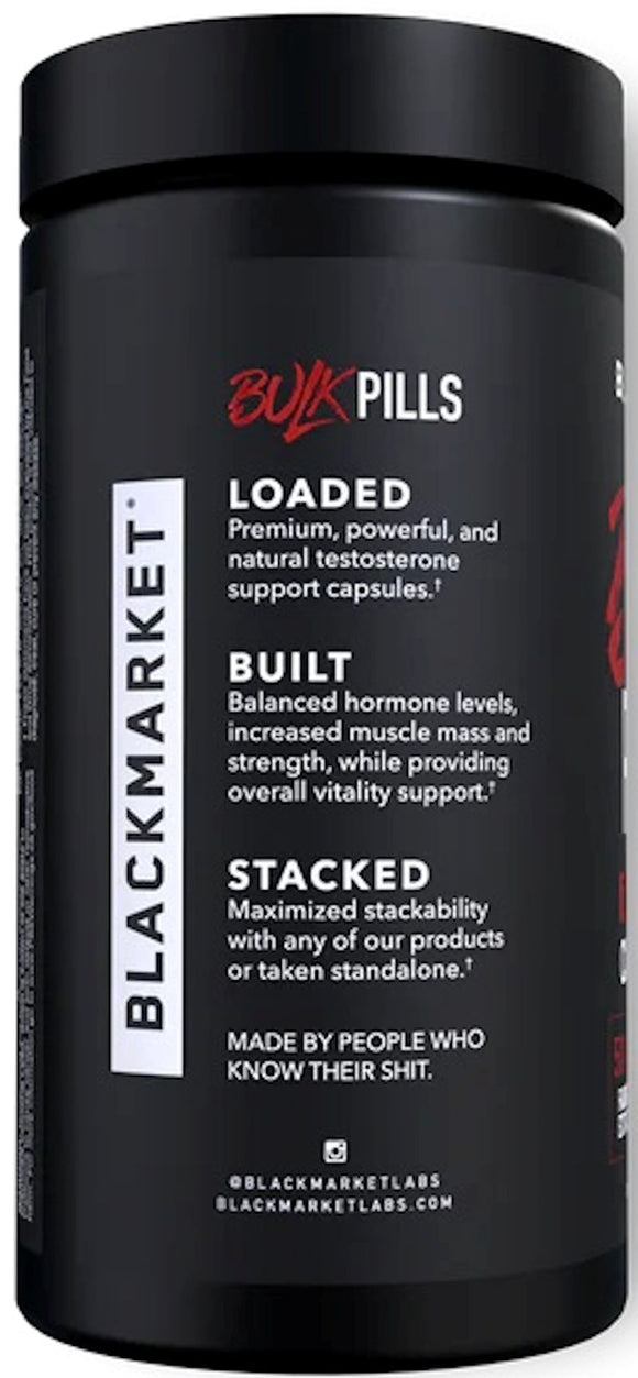 BlackMarket Bulk Pills 120 Capsules|Lowcostvitamin.com|Test Booster