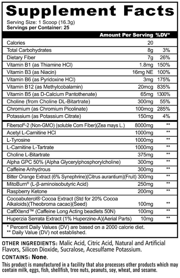Panda Supps Burn Max Thermogenic Powder|Lowcostvitamin.com|Fat Burner