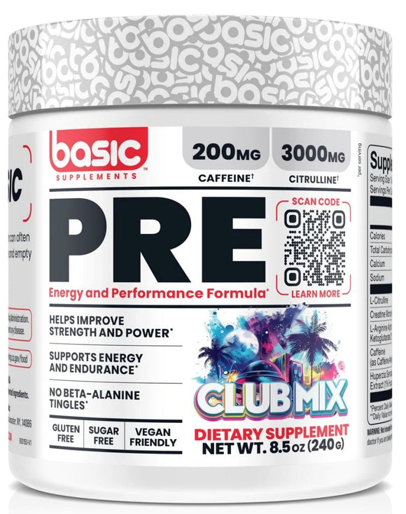 Basic Supplements Pre Workout|Lowcostvitamin.com|Pre-Workout