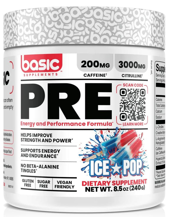 Basic Supplements Pre Workout |Lowcostvitamin.com|Pre-Workout