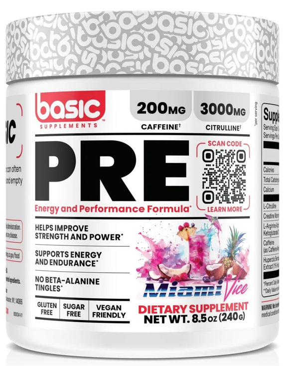 Basic Supplements Pre (Copy)|Lowcostvitamin.com|Pre-Workout