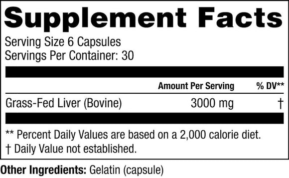 Gorilla Mind Beef Liver 180 Capsules|Lowcostvitamin.com|Protein