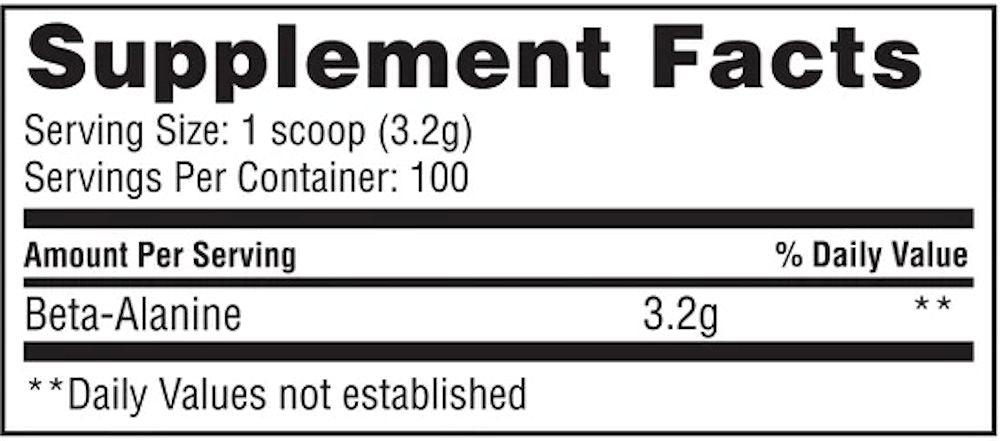 Gaspari Nutrition Beta-Alanine fact