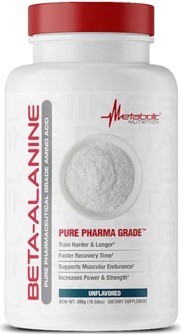 Metabolic Nutrition Beta-Alanine Unflavored 100 servings|Lowcostvitamin.com|Pre-Workout