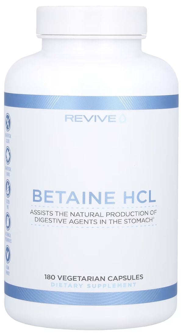Revive Betaine HCL 180 Veg Capsules digestion