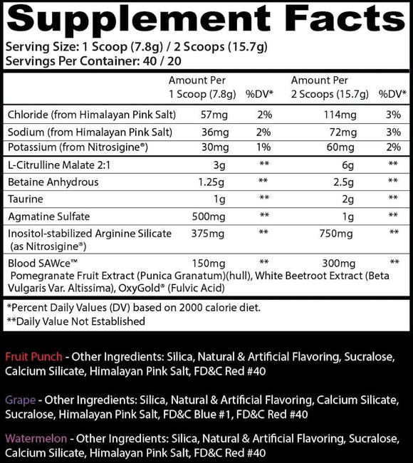 Insane Labz Bloodbath SAW Non Stim|Lowcostvitamin.com|Pre-Workout