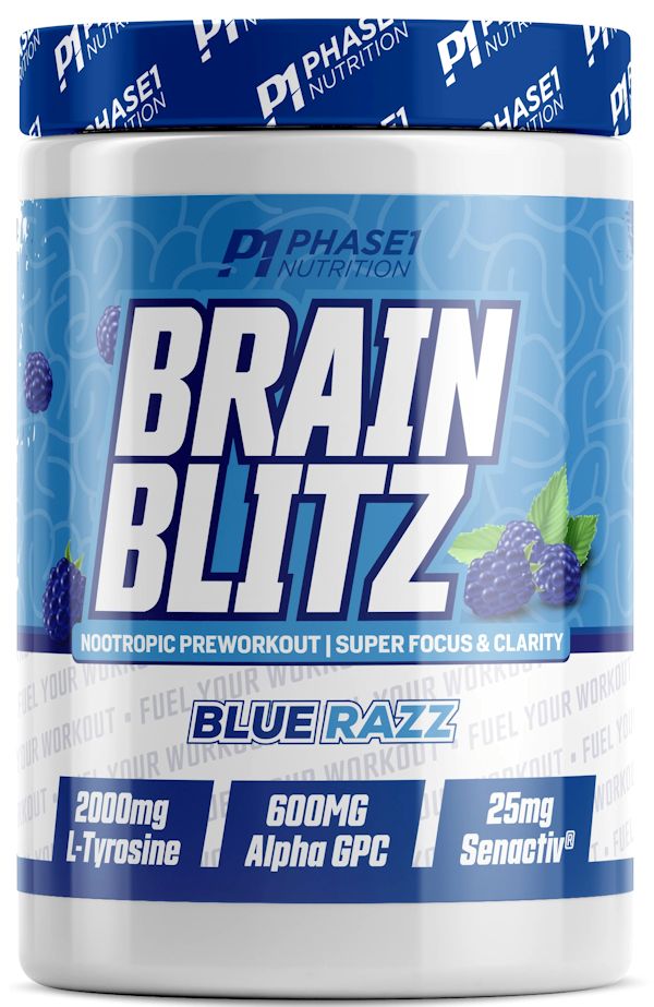 Phase 1 Nutrition Brain Blitz Super Focus Pre-Workout Blue