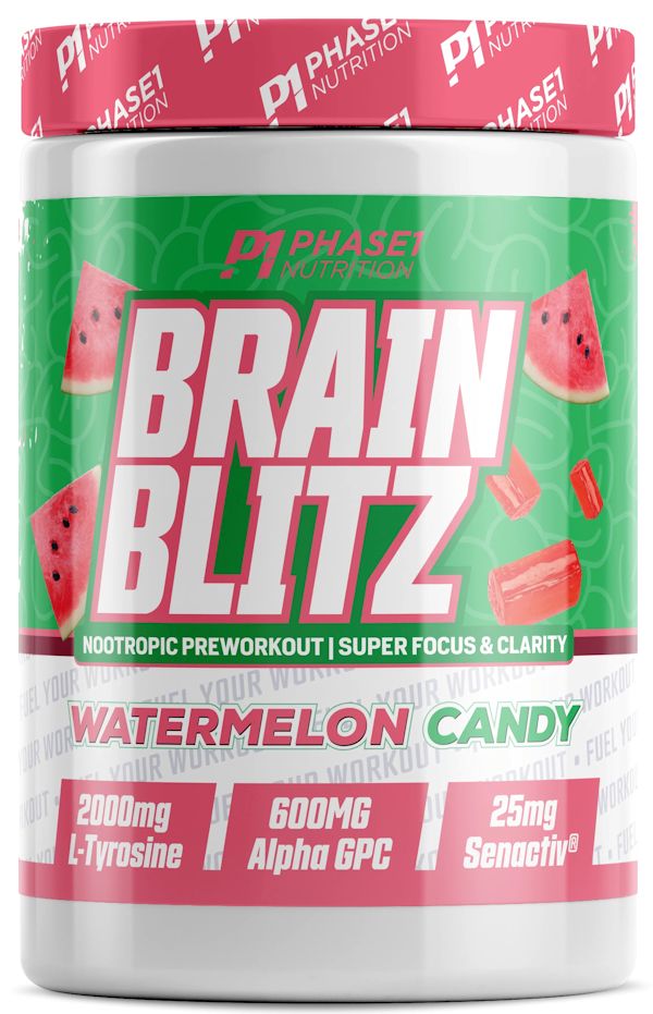 Phase 1 Nutrition Brain Blitz Super Focus Pre-Workout watermelon