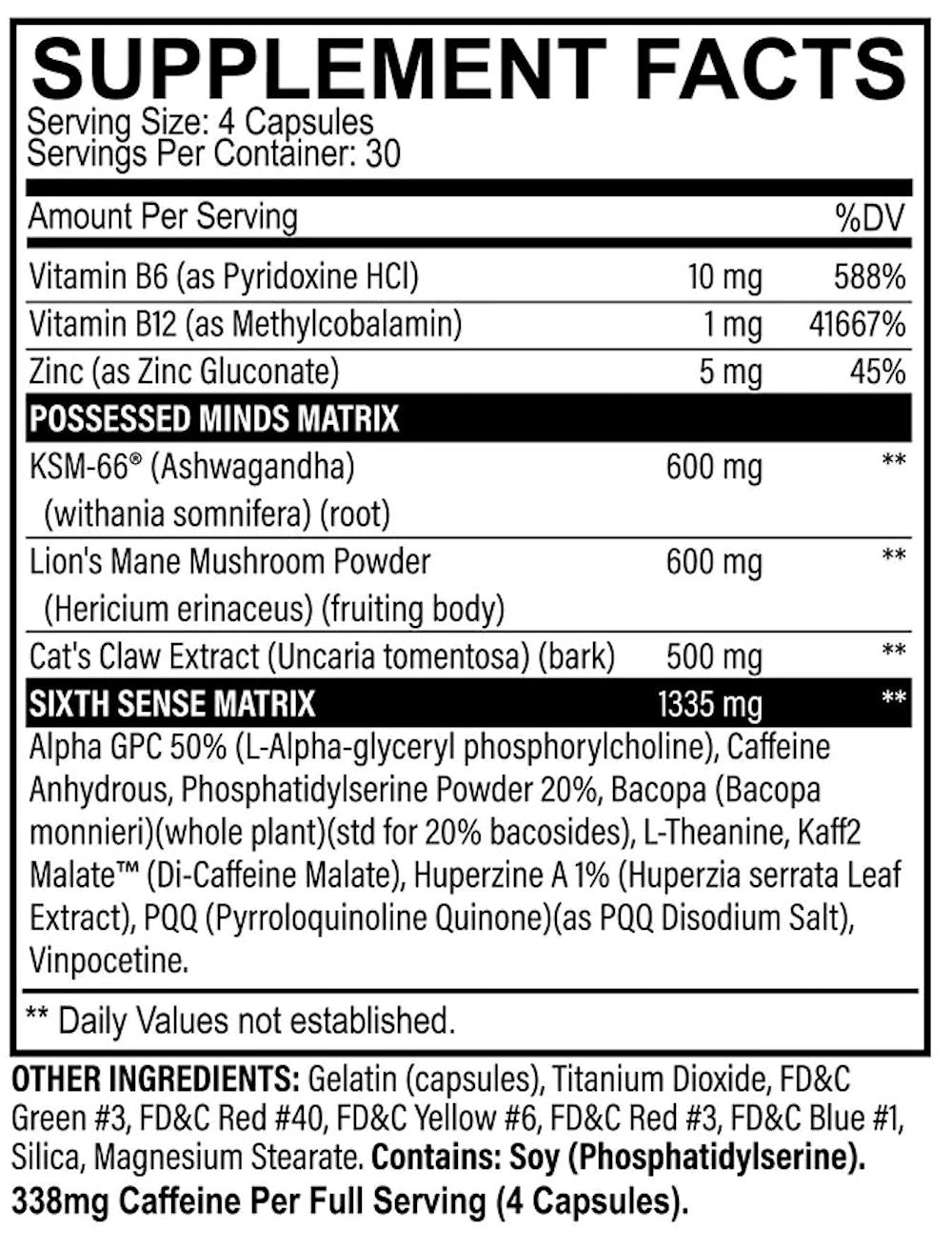 Black Magic Brain Waves Focus and Energy 120 Capsules|Lowcostvitamin.com|Focus