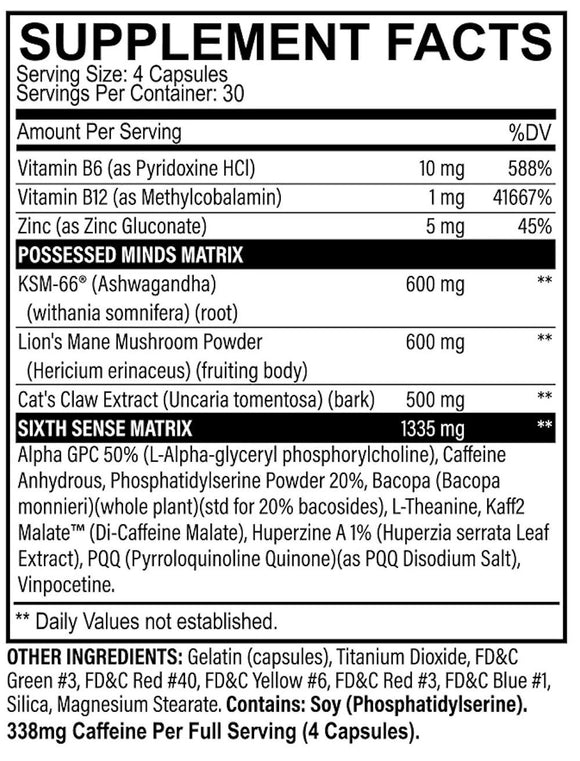 Black Magic Brain Waves Focus and Energy 120 Capsules|Lowcostvitamin.com|Focus