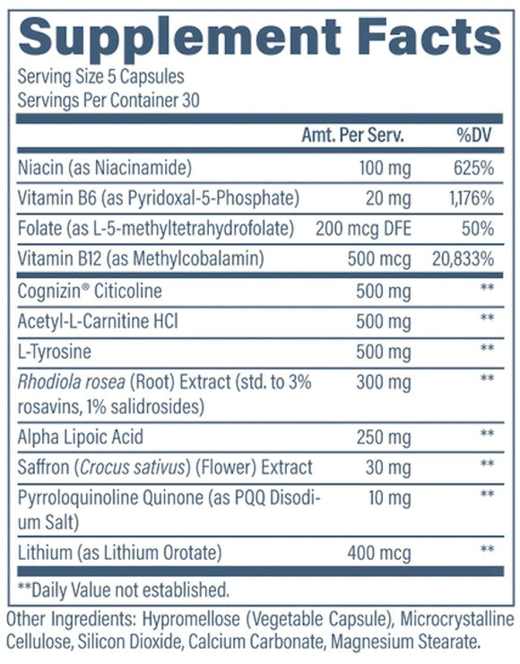 Revive Brain+ Focus Support 150 Vegetarian Capsules|Lowcostvitamin.com|Focus