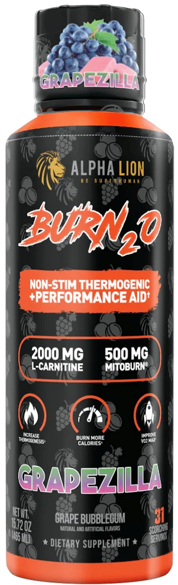 Alpha Lion Burn 20 Liquid Fat Burner Fiery Punch|Lowcostvitamin.com|Fat Burner