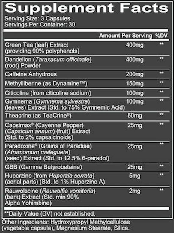 Redcon1 C-Burn Extreme Fat Burner 90 Capsules|Lowcostvitamin.com|Fat Burner