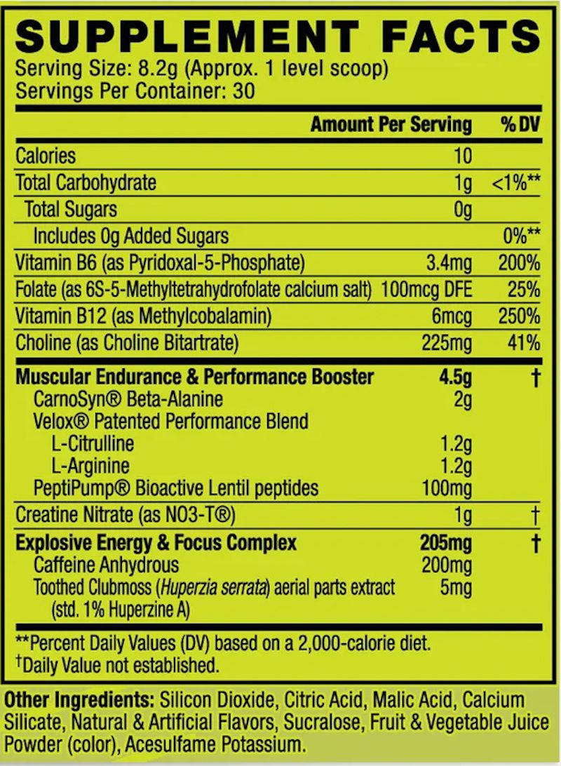 Cellucor C4 Original Pre-Workout fact