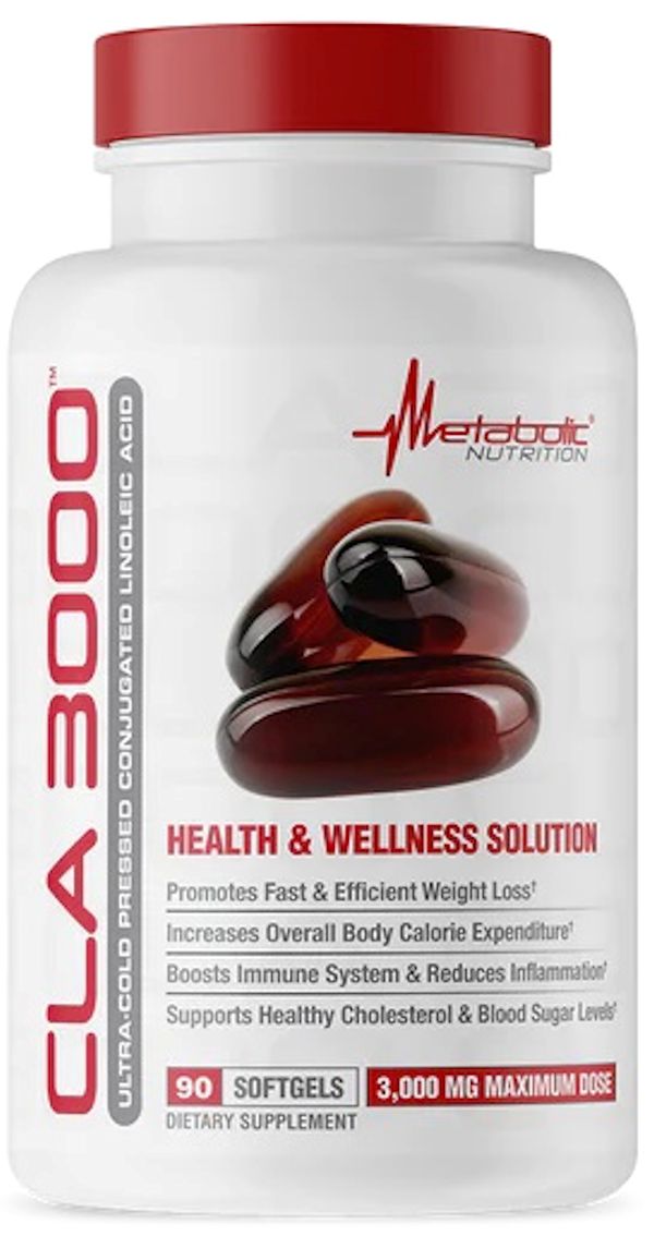 Metabolic Nutrition CLA 3000 90 Softgels|Lowcostvitamin.com