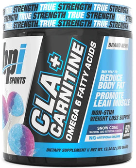 BPI Sports CLA + Carnitine Snow Cone 50 Servings|Lowcostvitamin.com|Fat Burner