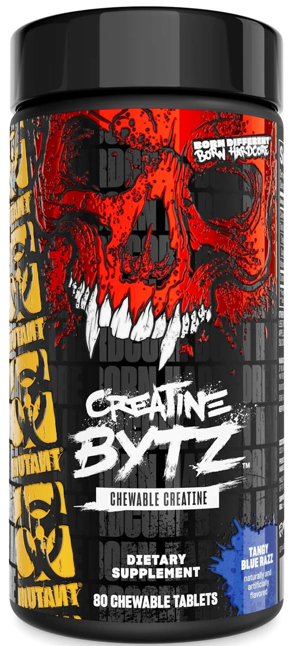 MUTANT Creatine Bytz – Sugar Free Chewable Tabs Tangy Blue Razz (Copy)|Lowcostvitamin.com|Creatine