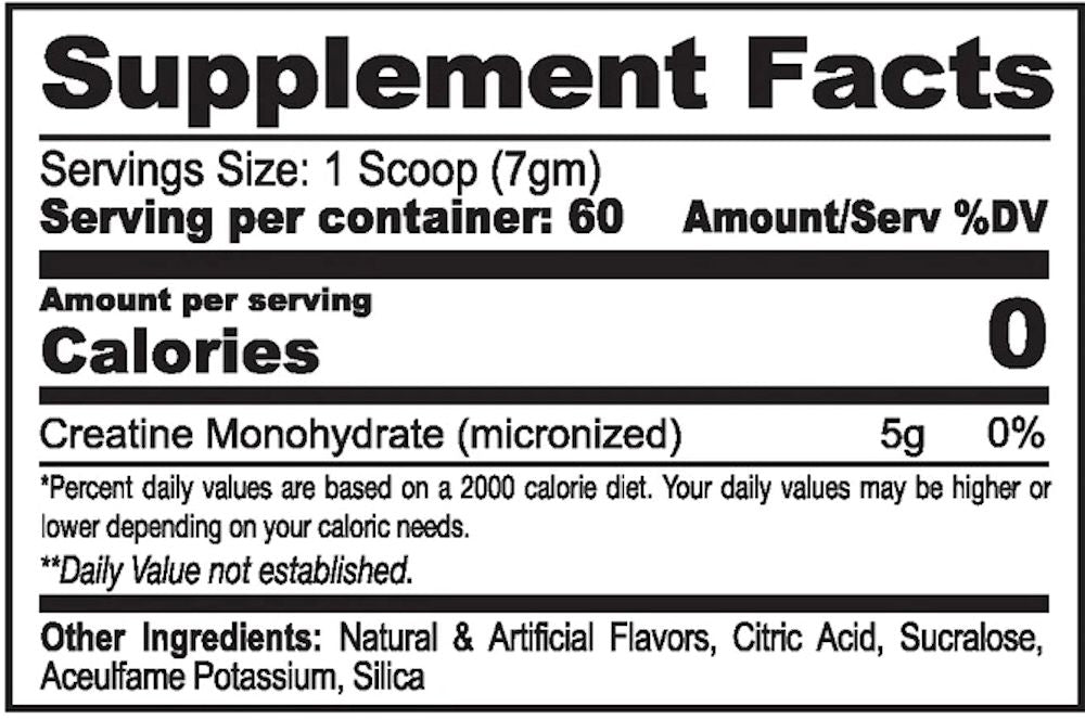 Metabolic CreatinePLUS | Pre-Workout facts