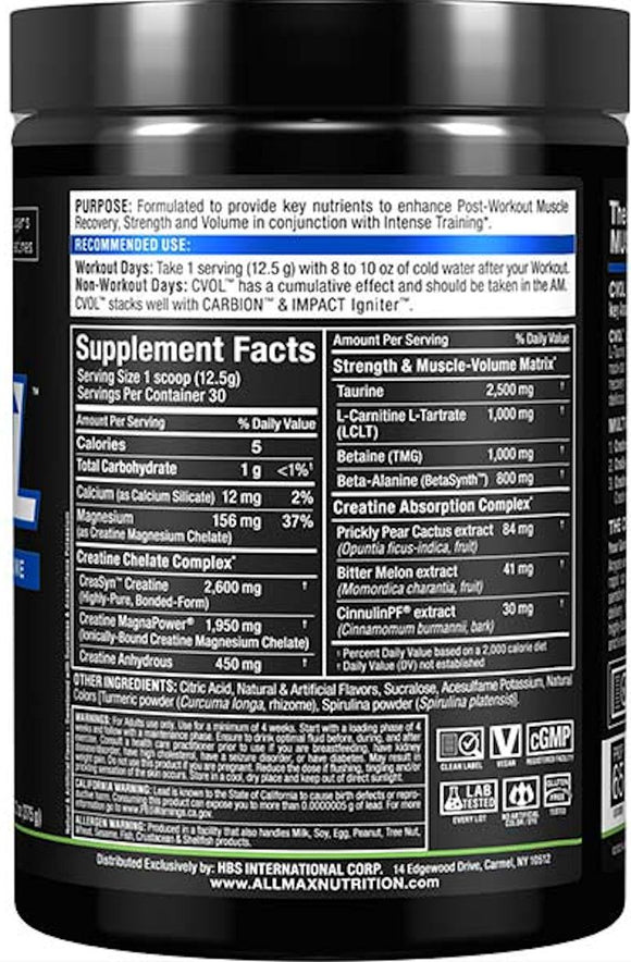 AllMax Nutrition C:VOL (Copy)|Lowcostvitamin.com|