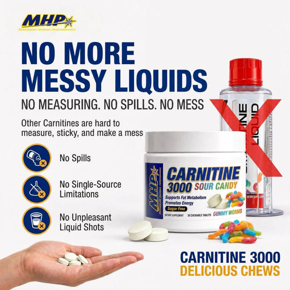 MHP Carnitine 3000 Candy Chews Fat Burner