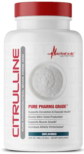 Metabolic Nutrition Citrulline 300 gms|Lowcostvitamin.com|Muscle Pumps